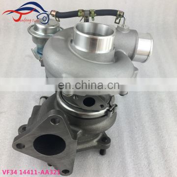 VF34 Turbo 14411-AA321 5T-631 VG660060 Turbocharger for 2001- Subaru Impreza WRX STI EJ20, EJ25 Engine