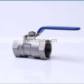 One piece Stainless Steel Female Threaded Ball Valve