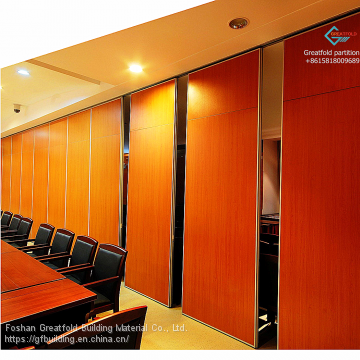 folding Office Soundproof acoustic room divider screen Hanging style melamine board Operate partition walls folding foldable hotel walls room partition