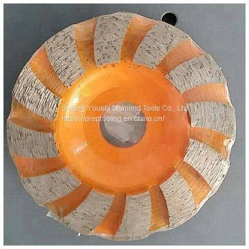 diamond cup wheel - turbo type for grinding granite marble concrete