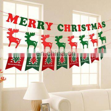 Colorful Design Christmas Party Felt Flag Pennant photo-2