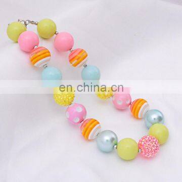 Easter Girl Necklace Bracelet 2pcs Set Chunky Bubble Beads Boutique Jewelry Sets photo-3