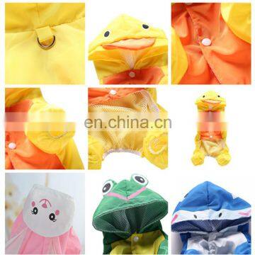Animal Design Cute Duck Frog Rabbit Shark Cosplay Waterproof Raincoat for Dog photo-6