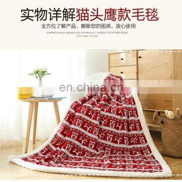 Wholesale Thick Double Side Imitate Cashmere Blanket for Adult photo-3