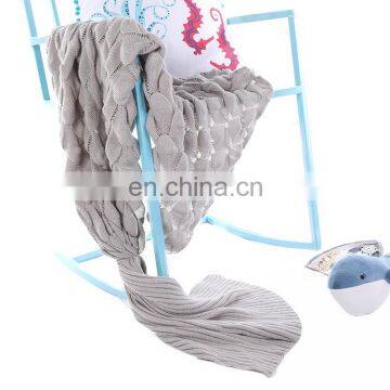 Handmade Knitted Mermaid Tail Blankets for Adults Girls All Season photo-6