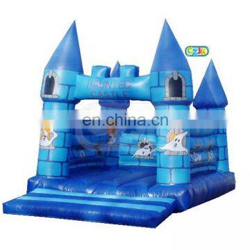Синий средний надувной зловещий дом для Хэллоуина, надувная замок, произведенный в Китае