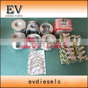 Engine rebuild kit 6D14 6D14T piston piston ring cylinder liner crankshaft con rod bearing for Fuso truck