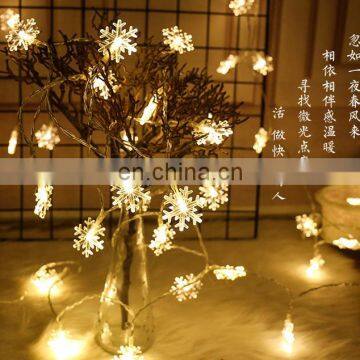 Outdoor Snowflake String Christmas Fairy Lights AA Battery Powered Garland Decorative Lighting photo-6