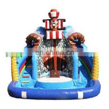 Pirate Ship Inflatable Water Slide Inflatable Backyard Water Slide With Pool for Kids