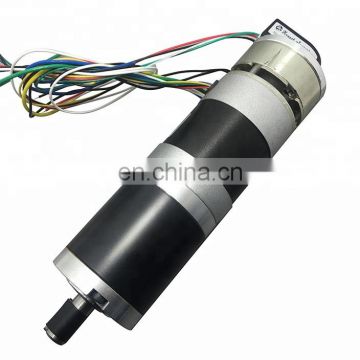 57mm brushless dc gear motor planetary gearhead OPTION with Electric Brake and Optical Encoder