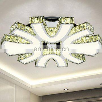 LED Crystal Flush Mounted Lamp Crystal Chandeliers Ceiling Light photo-6