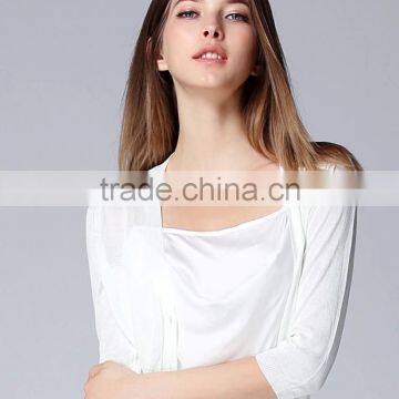2015 latest fat ladies blouse design casual blouse for fat woman