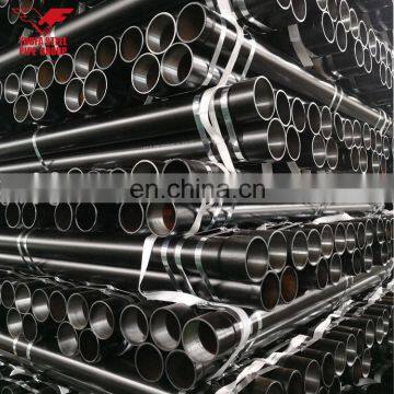 Tianjinmanufacture Standard Length Hot Rolled Black Painting Erw Steel Black Pipes photo-2