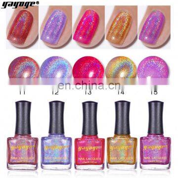Black Red Glisten Holographic 12Ml Glitter Holographic Nail Gel Polish photo-3