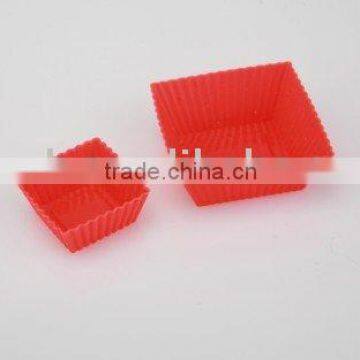 mini square silicone cup mold for good quality