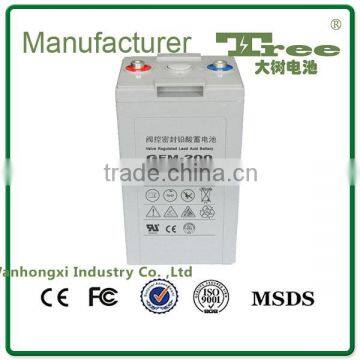 free maintenance battery 2v 200ah battery price low