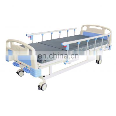 Hot-selling best price manual metal hospital bed three function with CPR for hospital or clinics