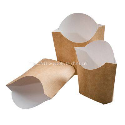 Disposable French Fry Holder Disposable Take out Party Baking Supplies Waffle Paper Popcorn Boxes Wedding Food Trays Paper Cones