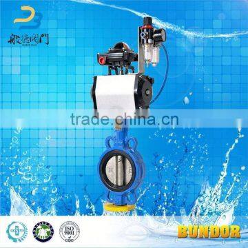 Wafer Type Pneumatic Actuators Ventilation Butterfly Valve photo-4