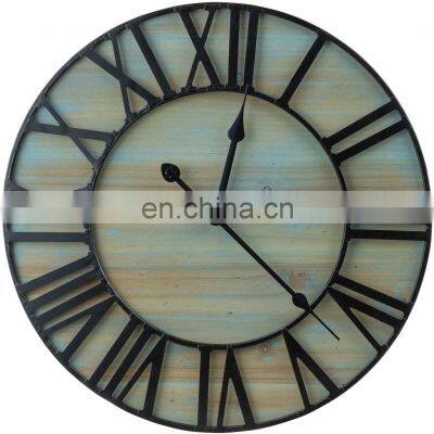 Big Farmhouse Rustic Vintage Modern Large Decorative Wall wood Clock