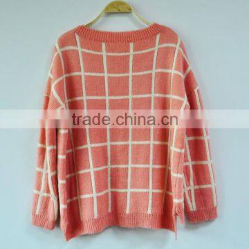 Batwing Mohair Sweater for Women Cute Pattern Knitting Loose Sweater