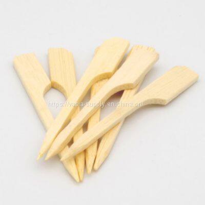 100% Organic Bamboo Paddle Skewers 7cm Paddle Skewer x 100  7cm Paddle Teppo Bamboo Skewers
