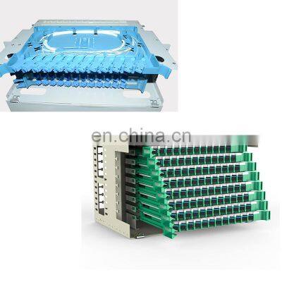 19 Inch Rock Mount ODF 1U 24 Port SC SX Fiber Optic Patch Panel Empty photo-5