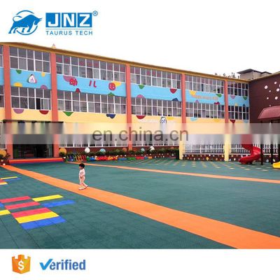 JNZ factory wholesale suspended interlocking removable flooring plastic suspended floor mat for school