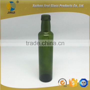 250ml round dark green glass bottles for olive oil