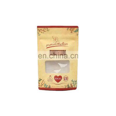 Custom print bottom gusset cheap reusable bags biodegradable food packaging for nuts