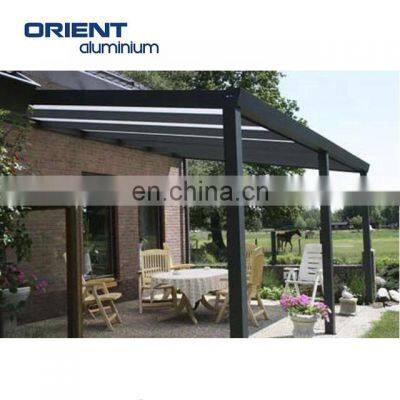 Newest Metal Louver Price Electric Waterproof Aluminum Pergola  for garden gazebos factory price