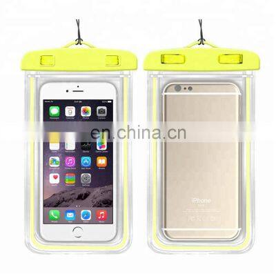 Wholesale Universal Glow in Dark Waterproof Phone Case