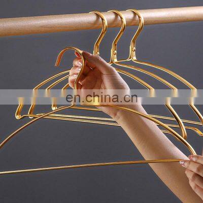 Heavy Duty Non Slip Branded Velvet Clothes Personalized Multi Wedding Children Luxury Gold Hangers photo-4
