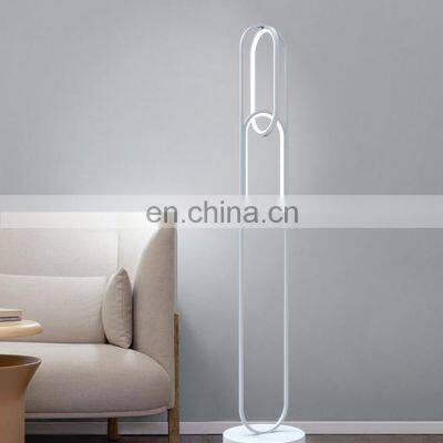 New Listed Decoration White Black Metal Aluminium Silicon Living Room Modern Indoor LED Floor Light