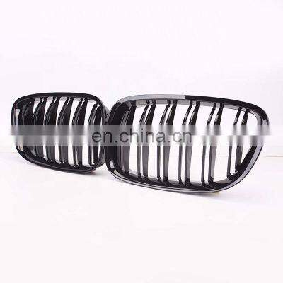 Front grill For BMW F07 Car Bumper grille for BMW GT F07 5 Series double slat line glossy black style 2009-2017