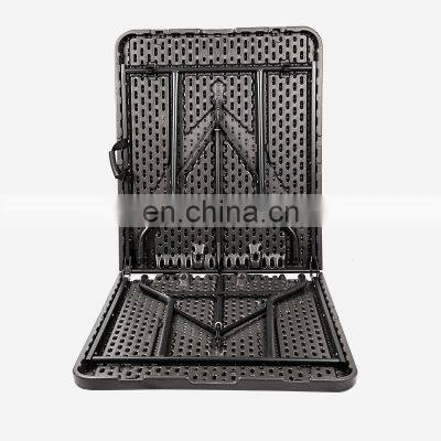 Portable Outdoor Patio Furniture Rectangular Plastic Foldable Banquet Catering Bbq Camping Picnic Folding Table photo-3