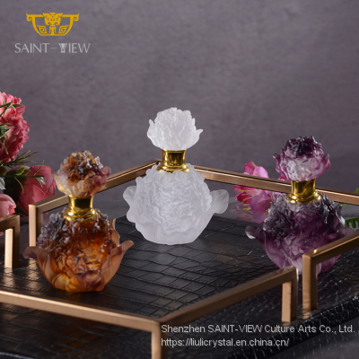 2022 Latest New Design Modern Nordic Perfume Gift Sets Olive Fragrance Oil Crystal Bottle Cosmetics Packing photo-2