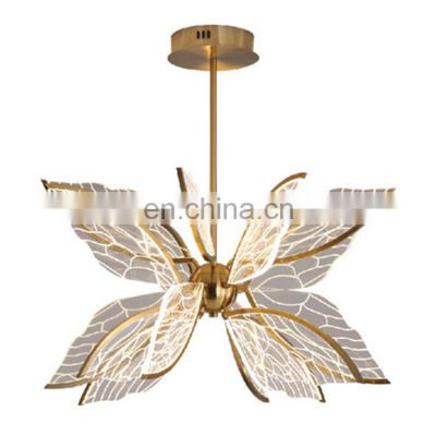 New Modern Minimalist Creative Dining Living Room Bedroom Children's Room LED Smart Lamps Decorative butterfly light Chandelier