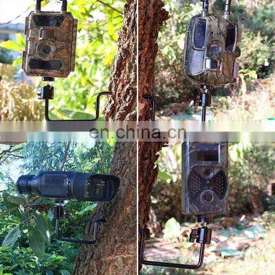 360 Degree Hunting Trail Camera Mount Bracket Screw Tree Mount for Wildlife Game Cameras Solar Panles Charger Kits photo-4
