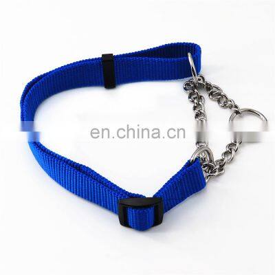 Custom Silver Metal Adjustable Martingale Dog Collar Chain photo-5