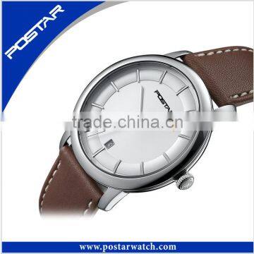 New Products Big Classic Dial Stainless Steel Case Watch Custom OEM Band Watch