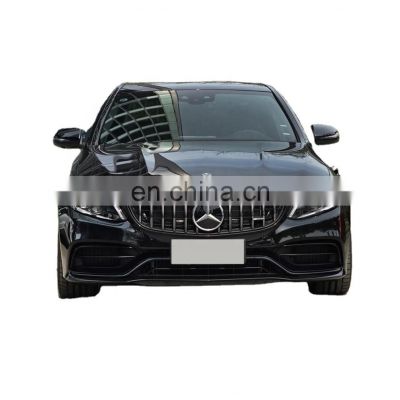 bodykit body kit the front and rear bumper sets facelift to C63S AMG for Mercedes benz c class w205 car parts 2015-2020