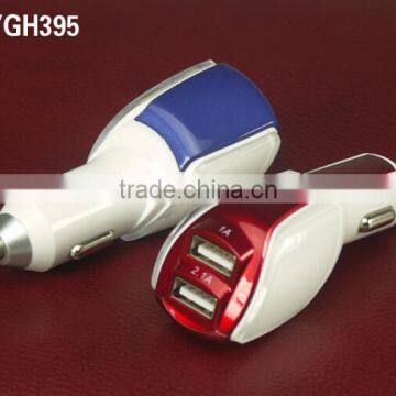 Custom Mini Portable USB Car Charger 2 Port For iphone