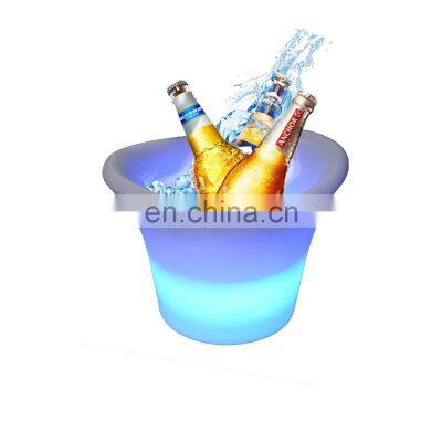 nightclub bars restaurant wine cooler box Champagne Wine Drinks Beer Bucket Illuminated  KTV/ Nightclub Portable LED ice bucket