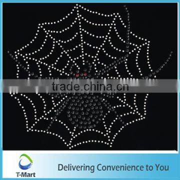 Rhinestone Motif Spider Web Design