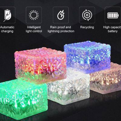 Top Grace Waterproof Anti Moisture Decoration Underground Pavement Garden LED Solar Brick Light photo-2