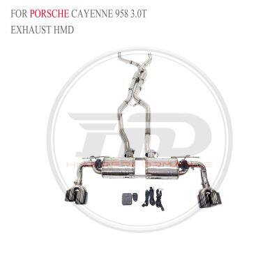 HMD SS304 Exhaust Catback для Porsche Cayenne GTS 958/Cayenne GTS/Panamera S 970/971/971 turbo Идеально подходит, с электронным клапаном WhatsApp +86 18946955156