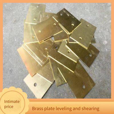 Brass Plate Leveling and Shearing Processing, H59 and H65 Ultra-flat Copper Plates, Laser-cut Brass Plates photo-4