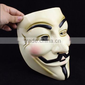 2015 Classic top sell Halloween PVC V For Vendetta Anonymous Mask Fawkes Mask