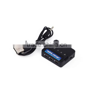 DC 3.7V 500MAH Black Mobile Charger With Five Ports & Blue Label FMAS8890